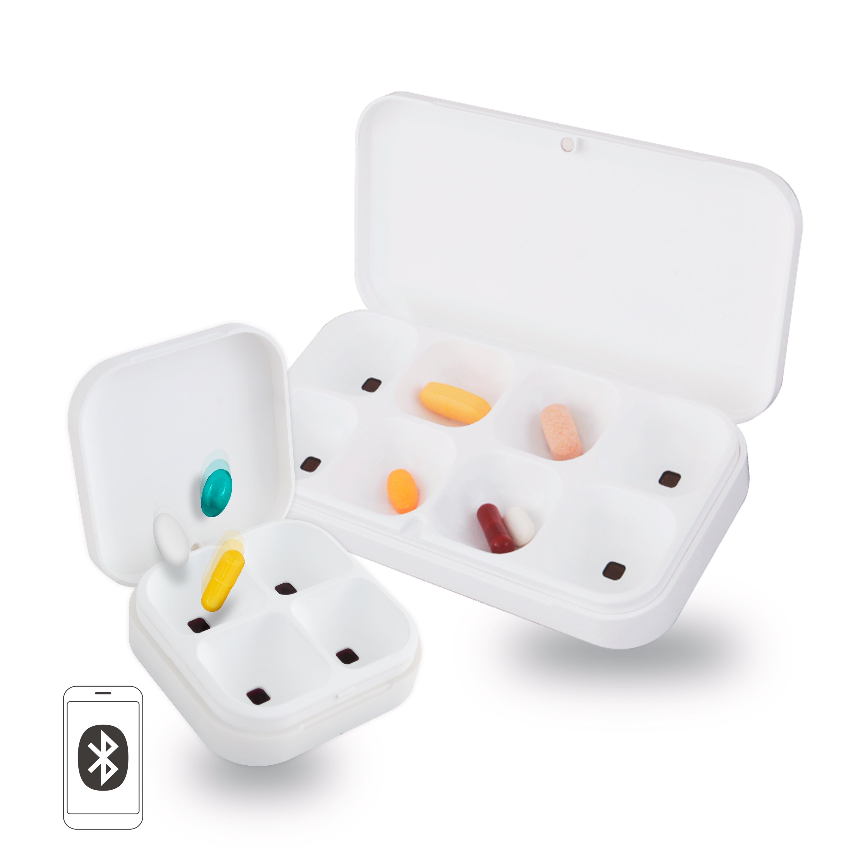 DEFI Smart Pillbox M size 4 Slots / L size 8 Slots